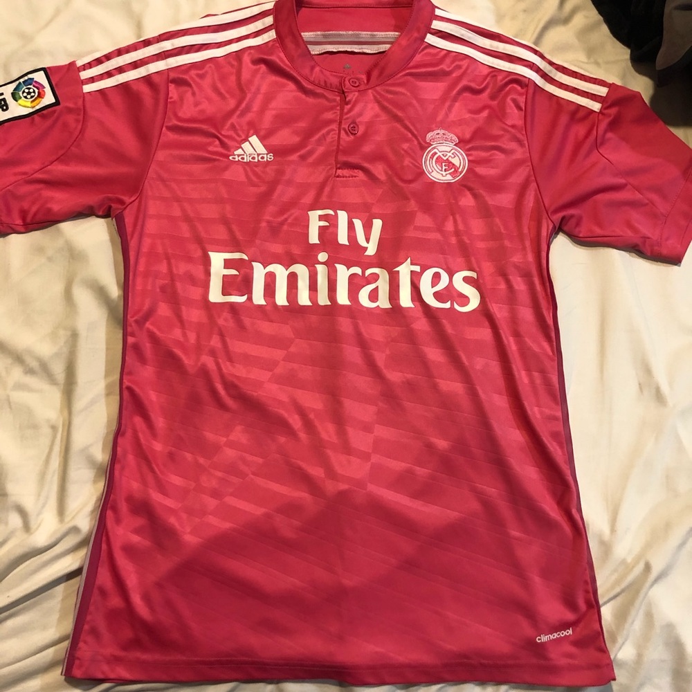 Pink Real Madrid jersey